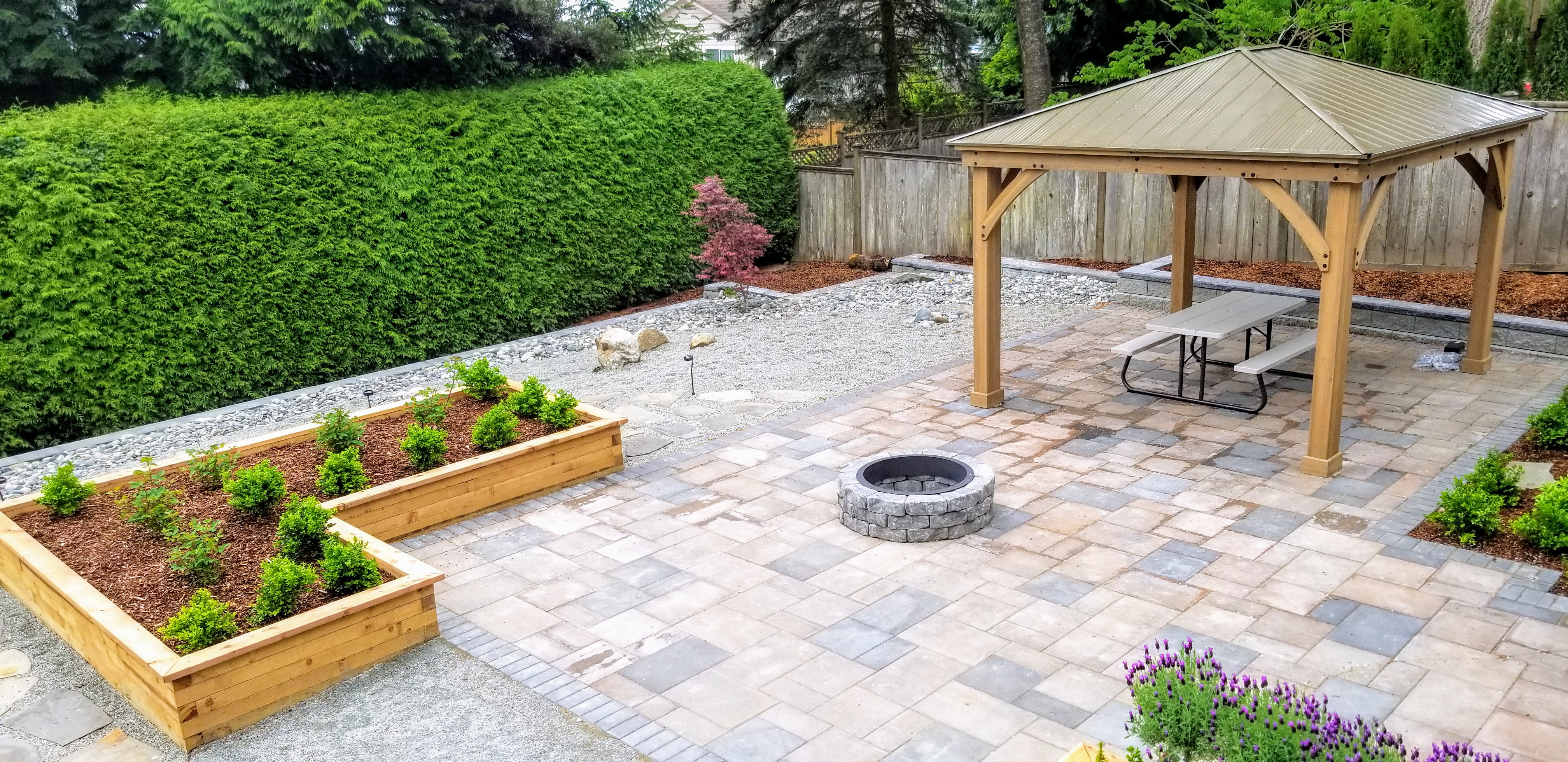 Stone Patio Design Coquitlam Concrete Pavers Coquitlam Coastal